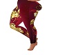 gold rose pants