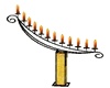 ~R~ gold candle rack