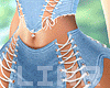 Skirt Jeans Fringed