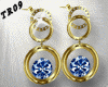 Sary Gold/Blue Earring