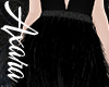 A! Black Feather Dress