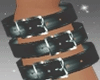 N Leather Wristband Left