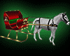 Christmas Horse Sleigh