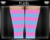 -k- Blue/Pink Socks
