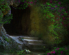 Floral Cave Backdrop