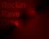 red and black rave orbs