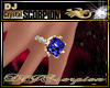 solitary sapphire ring