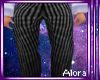 (A) Gray Pinstripe Pants