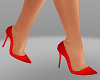K red pump shoes