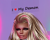 I ♥ My Demon headsign