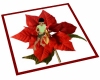 Poinsettia Christmas Rug