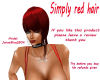 Simply red hair