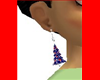 Blue Tree Earrings
