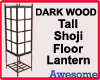 DarkWood Tall Shoji Lamp