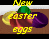 New silk easter eggs