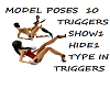 Ten (10) Model poses