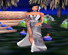 Silver/Wht Formal Gown