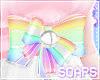 +Santa Bow Rainbow