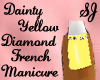 Yellow French W/Diamonds