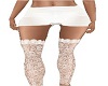 White Shorts Lace Nylons