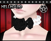 H| Rose Choker B&W