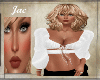 J~PEASANT BL SHEER SL WH