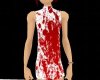 blood splater mini dress