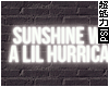 Sunshine Hurricane Sign