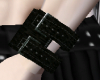 Black Leather Cuff - L