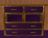 Purple and Gold Dresser