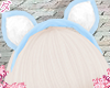 d. headband cat blue