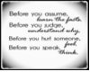 Before You..