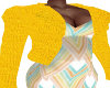 Yellow Knit Open Sweater