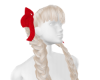 Braids with Red Ribbons