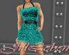Feather Dress Teal