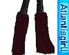 Burgundy Fur Boots