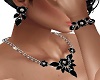 SILVER BLACK JEWELRY SET