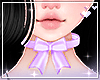 Bow choker lilac