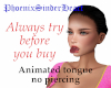 Animated tongue