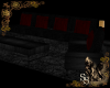 Black-Red 10pose Couch
