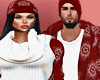 Red  Couple Cardigan /F