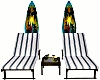 Beach lounge chairs+