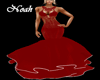 Gown red lace