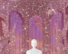 Pink sparkles background