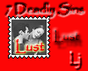 7 deadly Sins Lust Stamp