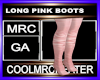 LONG PINK BOOTS