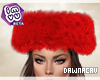 [DJ] Cindy Red Fur Hat