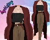 Overlay Coat Red Wood