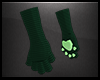 Drk Green Paw Gloves