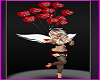 Valentines Doll Angels Female Avatar Red Hearts Balloons
